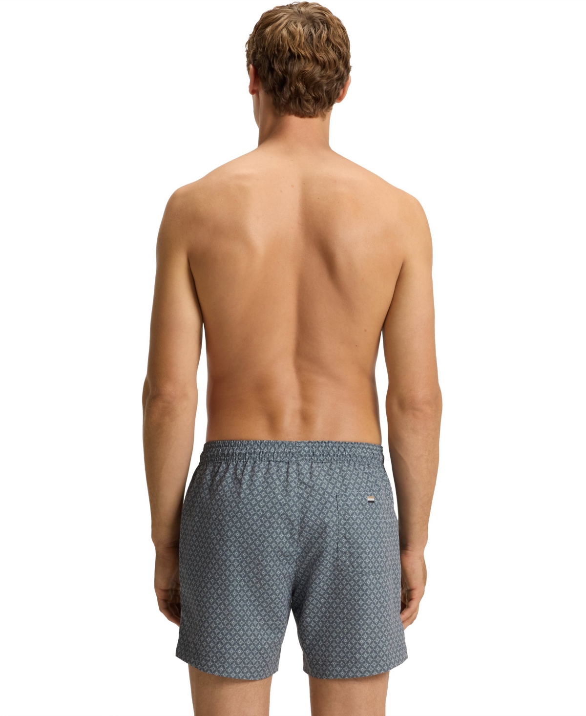 Boss by Hugo Men's Drawstring Printed Swimsuit