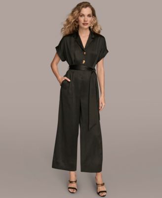 Women's Satin Wide Leg Jumpsuit