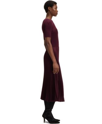 Women's Mixed-Material Dress