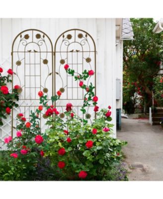 Metal Garden Trellis 71" Climbing Plant Support