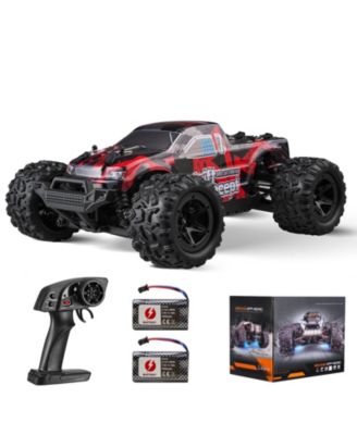 RC Car 1:18, 4WD Off-Road Truck 36 km/h with 45° Wheelie & 2 Batteries, High-Speed Racing Toy for Kids 8+, IPX4