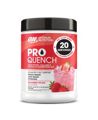 Pro Quench Whey + Collagen Protein Powder, Strawberry Splash, 20 Servings