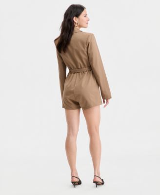 Women's Belted Blazer Romper