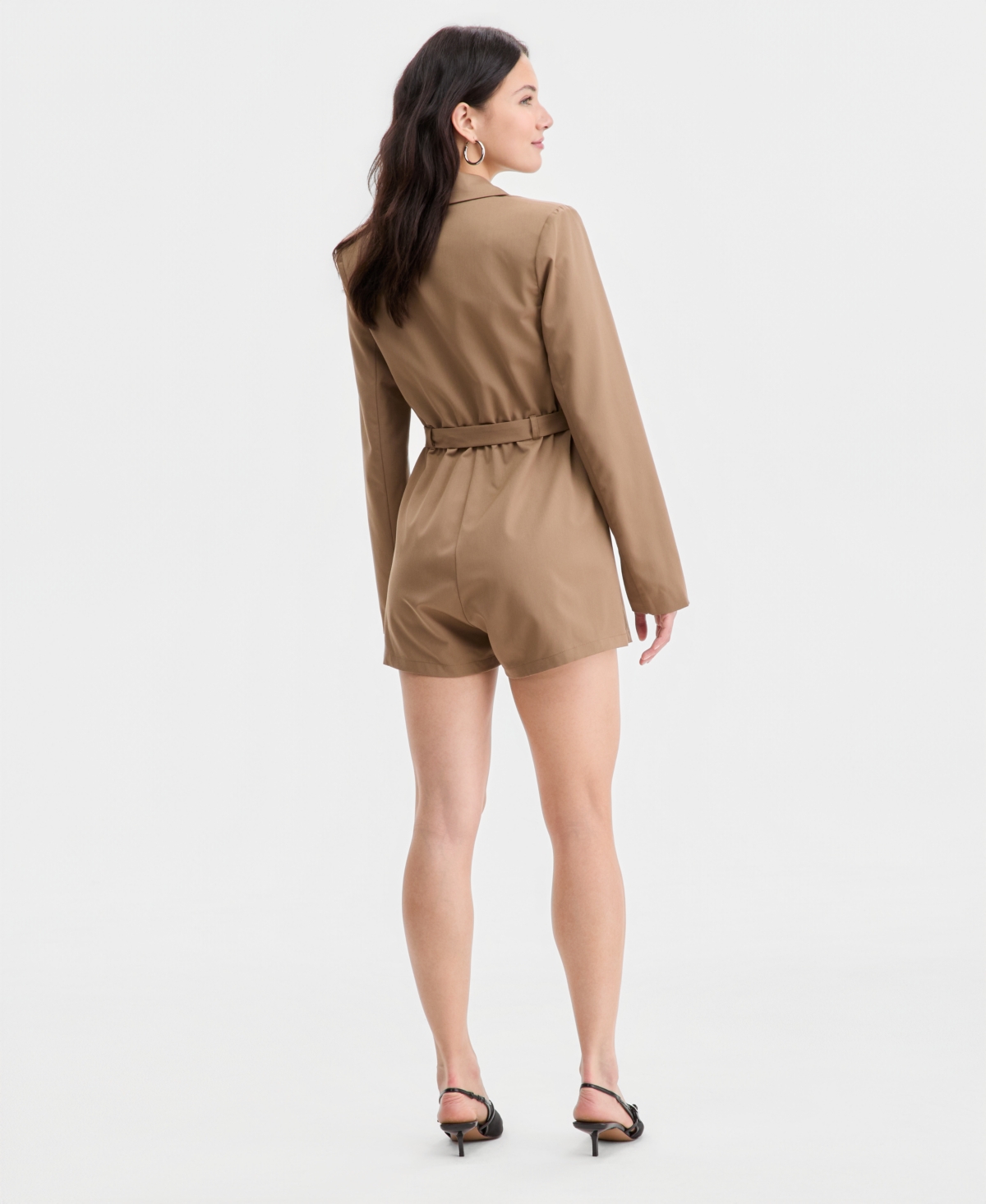 Bar Iii Women's Belted Blazer Romper, Macy's Exclusive