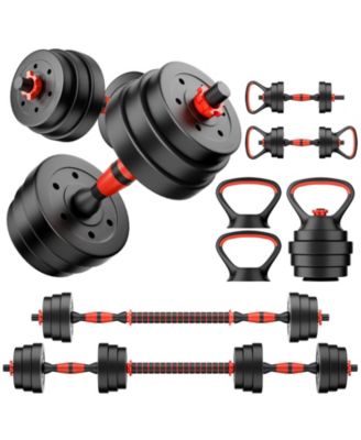 45LB 4-in-1 Adjustable Dumbbell Set