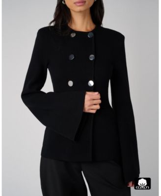 Women's Cinched Waist Peplum Sweater