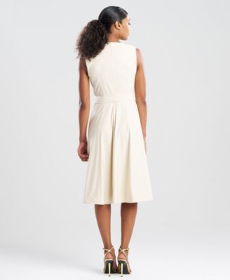 Women's Solid Crewneck Midi Dress