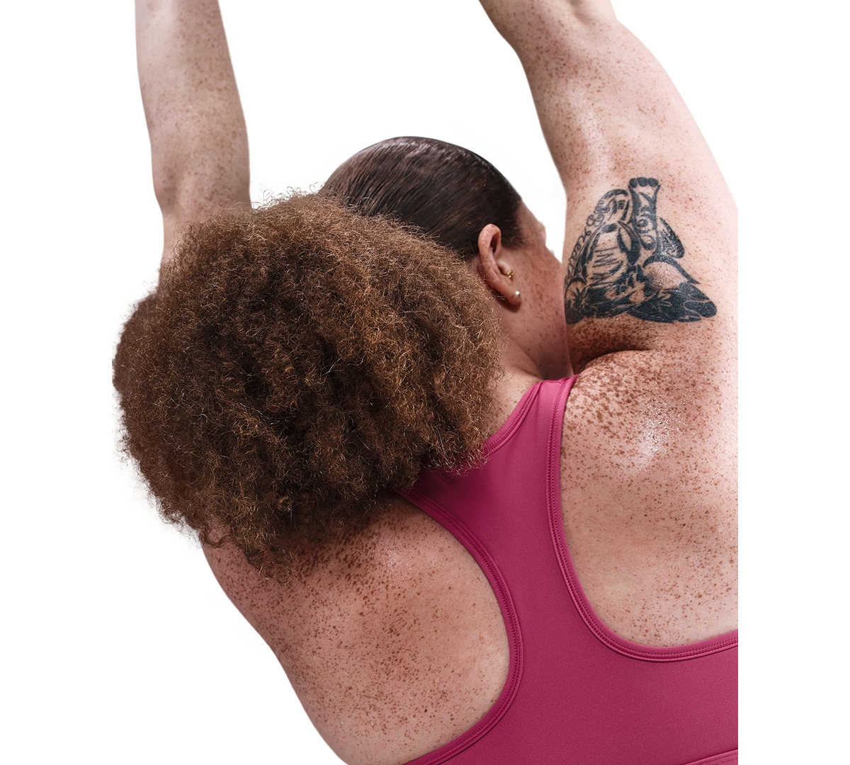 Nike Plus Size Active Medium-support Padded Logo Sports Bra In Multi