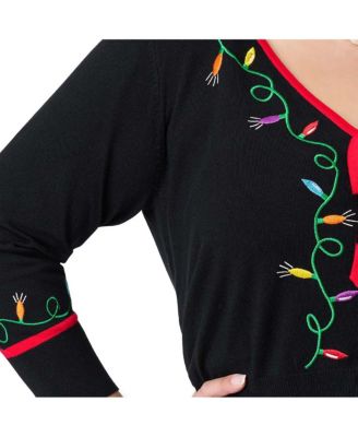 Women's 1950s Crop Knit Cardigan