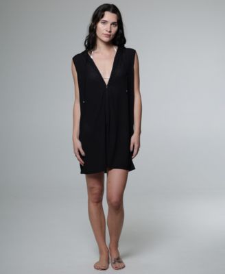 J Valdi - Women's Sleeveless Zip-Up Swim Hoodie