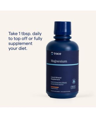 Magnesium Liquid 300mg – Supports Energy, Heart, Digestion, Hydration & Healthy Bones – Tangerine Flavor, 16 fl oz (32 Servings)