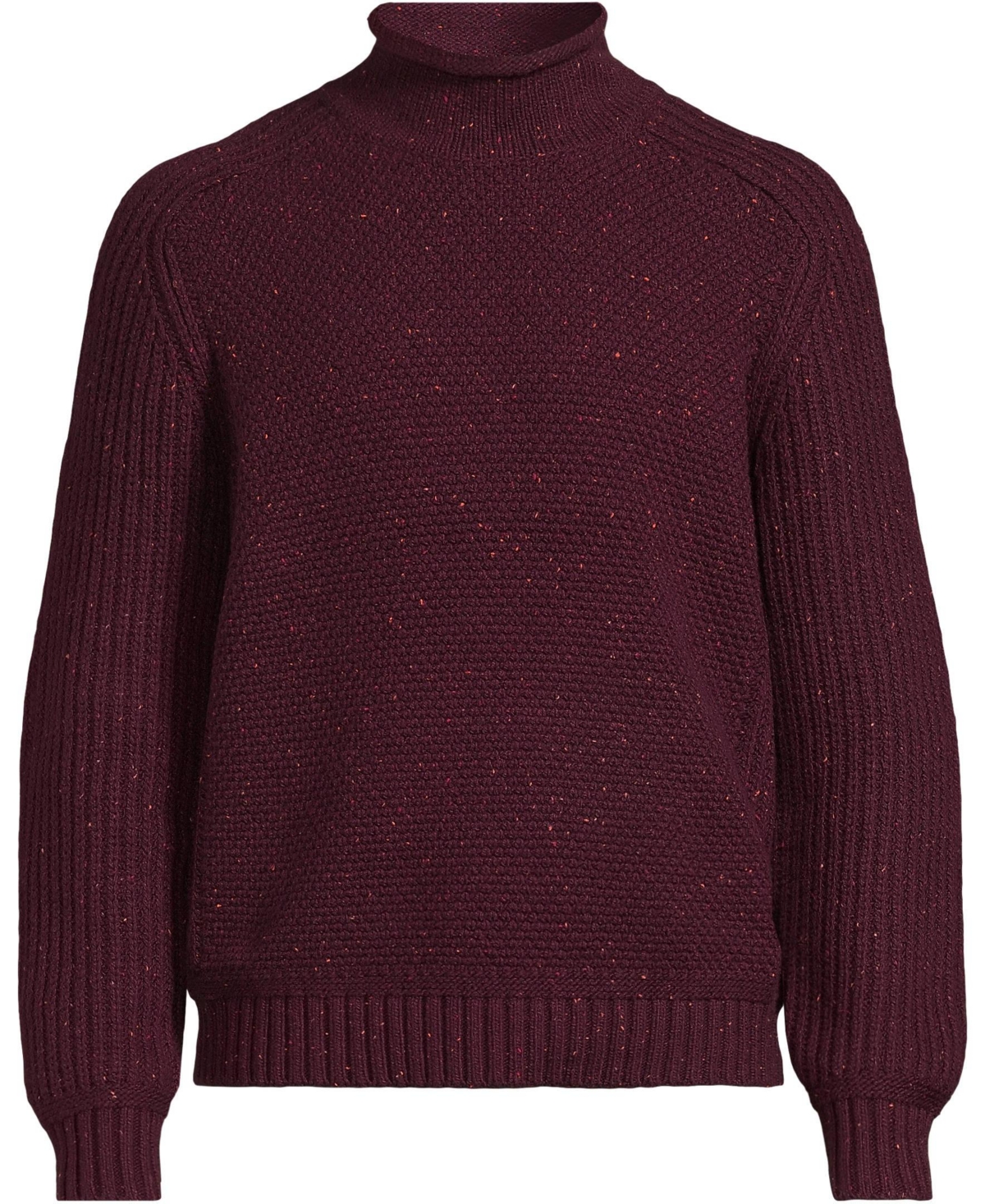 Lands' End Men's Long Sleeve Roll Neck Sweater