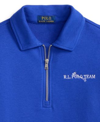 Boys' 8-20 Polo Team Terry Collared Sweatshirt