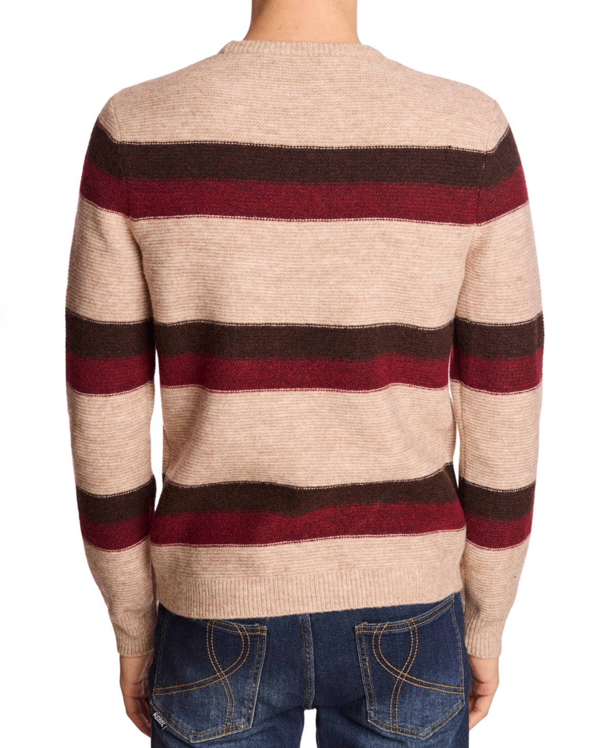 Paisley & Gray Men's Striped Crewneck Sweater