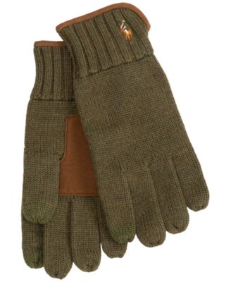 Men's Suede-Trim Touch Gloves