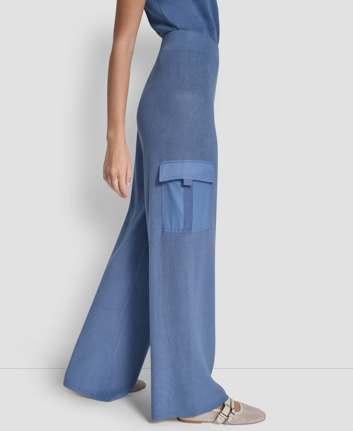 Dkny Women's Knit Straight-Leg Cargo Pants