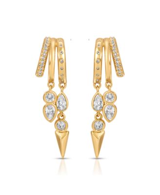 Gold Plated Icon Behavior Earrings