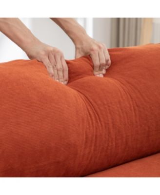  Adjustable Corduroy Floor Sofa with Straps for Versatile Configurations