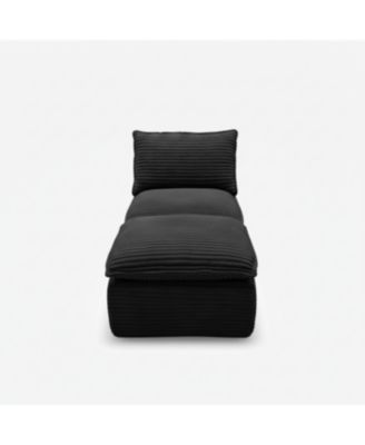 Streamdale Modern corduroy cloud sofa, comfortable & combinable for living rooms