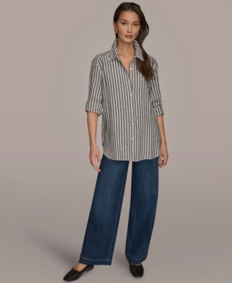 Women's Collared Button Front Shirt