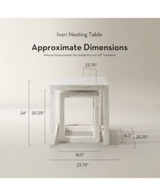 Ivori Nesting Table