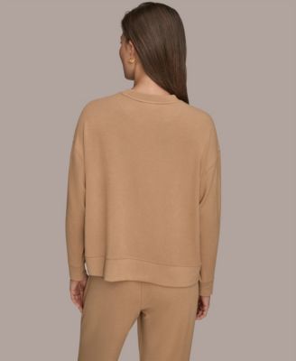 Women's Brushed Jersey Long Sleeve Crew Neck Top