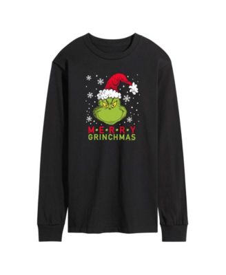 AIRWAVES - Men's The Grinch Merry Grinchmas Graphic Long-Sleeve T-Shirt