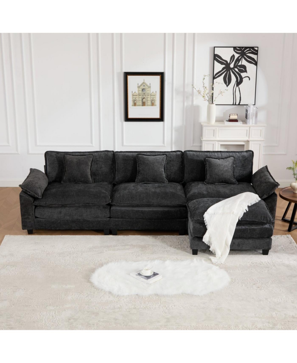 Streamdale Cloud Couch: Flexible, Modular Chenille Sofa for Ultimate Comfort