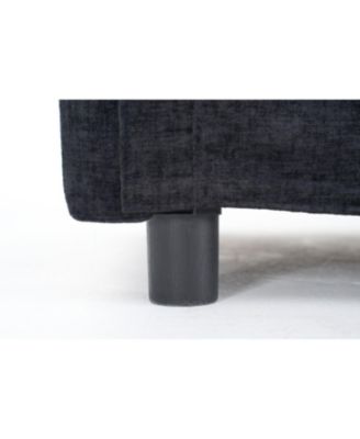 Streamdale Modern L-Shaped Cloud Couch with Ottoman - 4-Seat Chenille Sofa