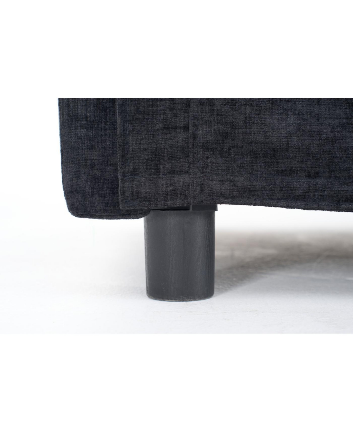 Streamdale Modern L-Shaped Cloud Couch with Ottoman - 4-Seat Chenille Sofa