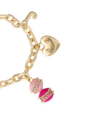 Paris Travel Charm Bracelet - Macaron, Croissant