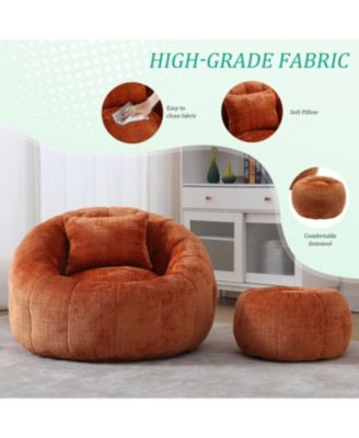 Streamdale Modern Bean Bag Chair with Ottoman for Adults