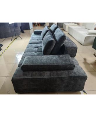 Sofa Couch for Living Room, Modern Loveseat with Extra Deep Seats, Grey