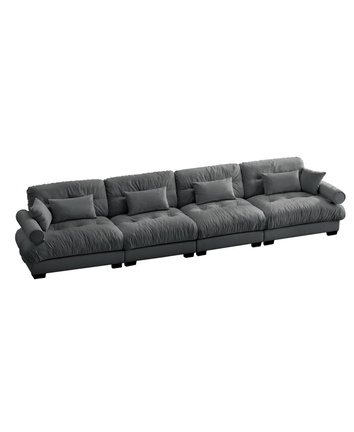 Streamdale Furniture Streamdale Super Comfort Oversized Modular Velvet Sectional Sofa Couch with Armrests