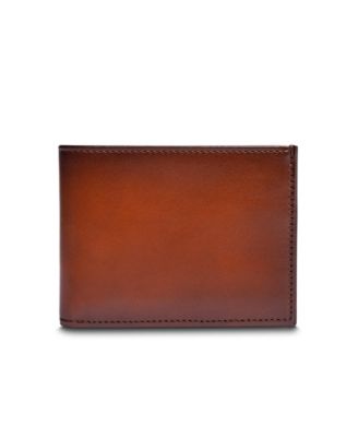 Men's Hard Burnished Italia Small Bifold Wallet