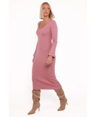 Women's Lina Long Sleeve Midi Dress