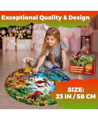 Quokka 48 Piece Round Puzzles Large Giant Educational - Space Activity Game Toy for Boys and Girls