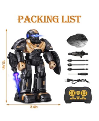 RC Robot Toys, Gesture Sensing Programmable RC Robot Toy, Talking, Dancing Rechargeable Intelligent Remote Control Robot