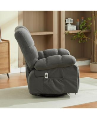 Streamdale Massage Swivel Recliner Chair w/Vibration & Heat, 350LBS Capacity, USB Port