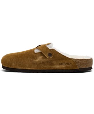 Men's Boston Shearling Suede Leather Clogs from Finish Line