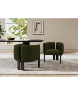 Streamdale Dining Chairs Set of 2, Modern Seating with Rubber Wood Frame