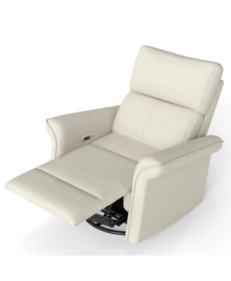 Streamdale Power Swivel Rocker Recliner Chair for Adults (Fabric+Light Gray)