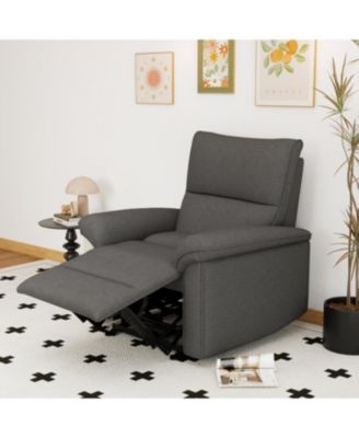 Streamdale Wall Hugger Zero Wall Power Recliner Chair with USB (Dark Gray)