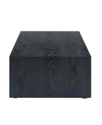 Streamdale Black Wood Grain MDF Coffee Table - Luxurious Design (70 characters)