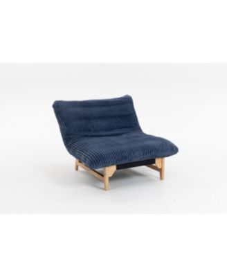 Streamdale Adults' Corduroy Bean Bag Chair with Backrest, Single Seat