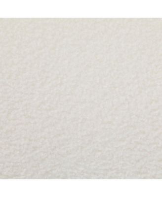 Upholstered Dining Chairs Set of 2, White Boucle Fabric, Modern Armchairs