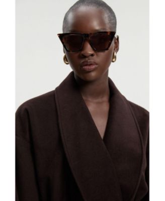 Women's Brushed Wool Wrap Short Coat