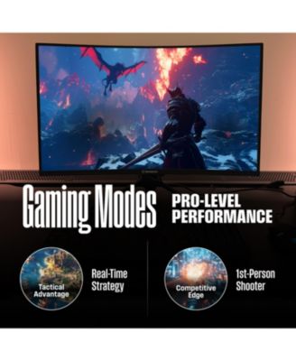 32" Curved Full HD Gaming Monitor, 165Hz, AMD FreeSync, Low Motion Blur, 1500R, 1080p, DP & 2x HDMI, Built-in Speakers