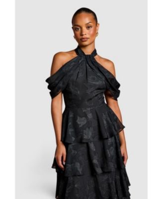 Women's Cold Shoulder Midaxi Dress