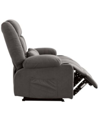 Recliner Loveseat with Cup Holders & Side Pocket for Adults